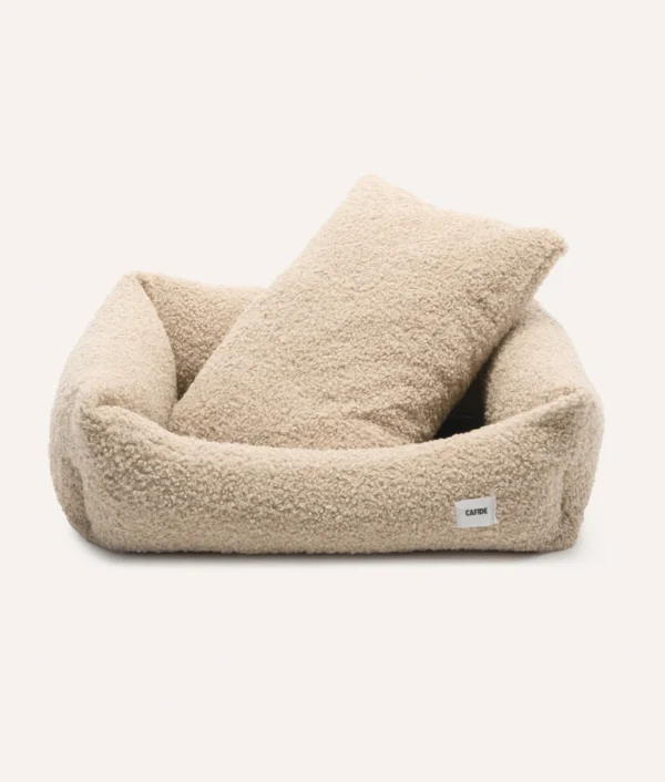 Lit Snozy en effet bouclette beige – Image 2
