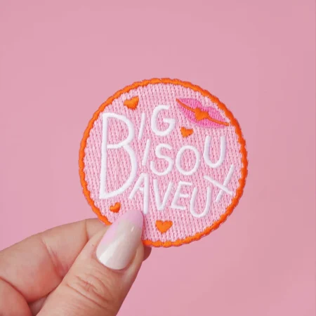 Badge thermocollant Big Bisous Baveux