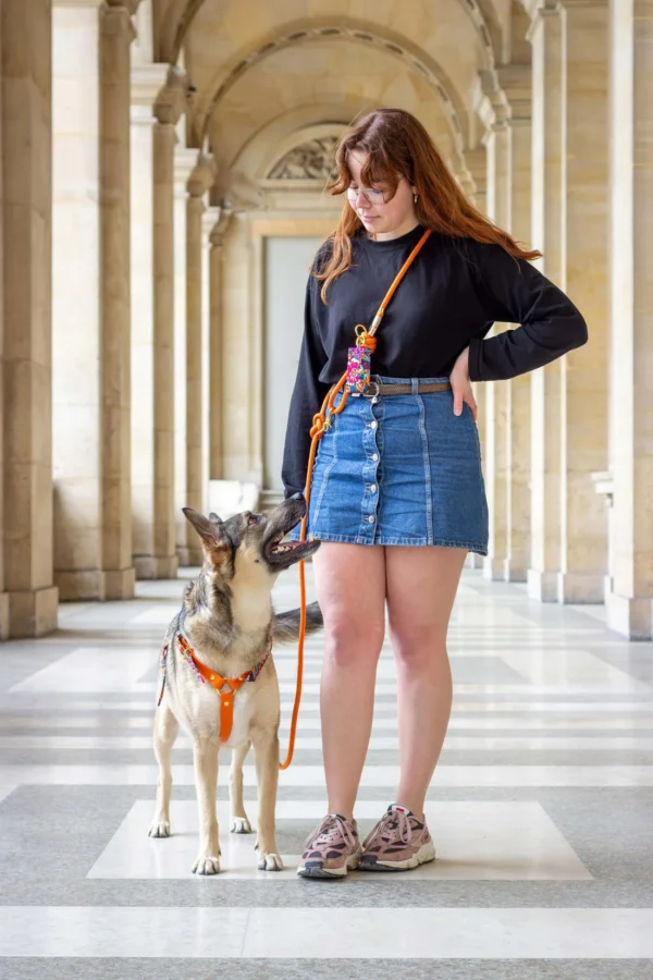 Laisse en corde Tangerine – Image 3