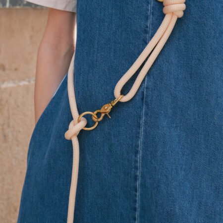 Laisse en corde Cream
