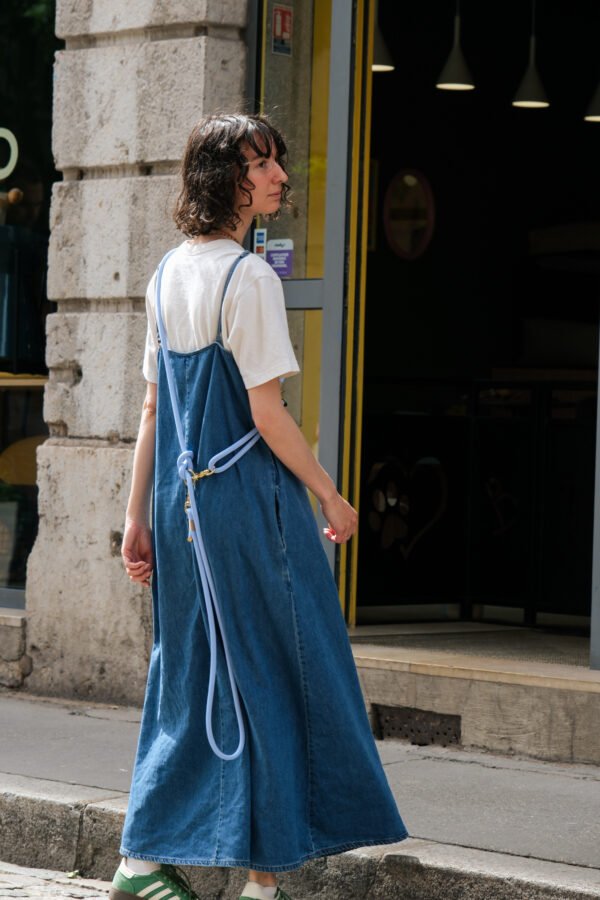 Laisse en corde Bleu polaire – Image 3