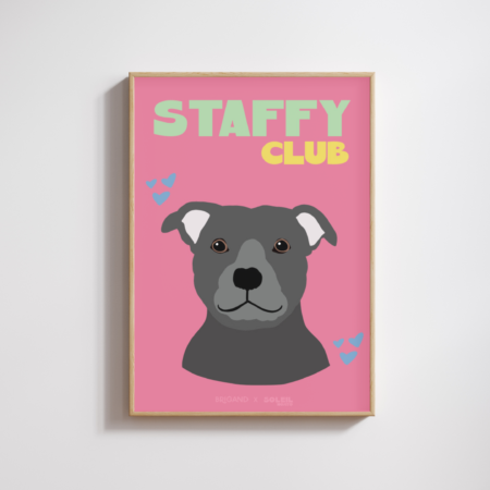 Affiche « Staffy Club »