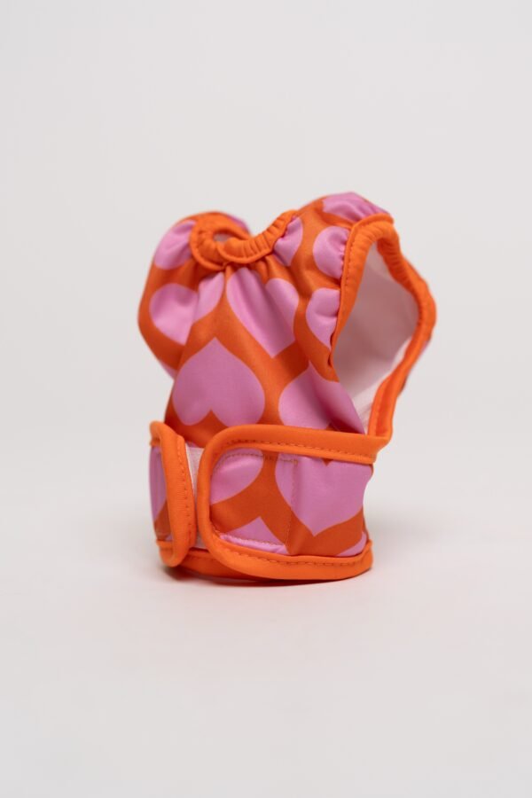 Couche absorbante et lavable <br> avec cœurs – Image 2