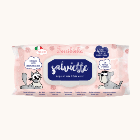Lingettes nettoyantes Eau de rose