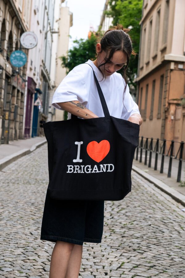 Tote bag I ❤️ Brigand – Image 3
