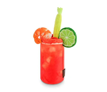 Peluche en forme de cocktail Bloody Mary