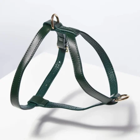 Harnais en cuir vegan Vert forêt