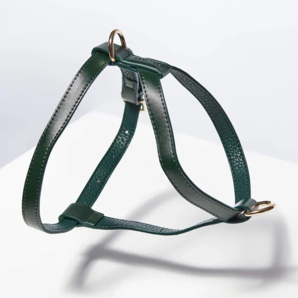 Harnais en cuir vegan Vert forêt