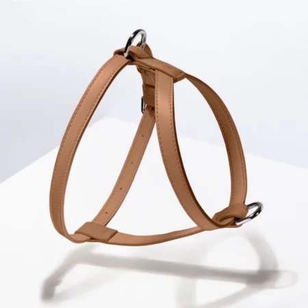 Harnais en cuir vegan Camel
