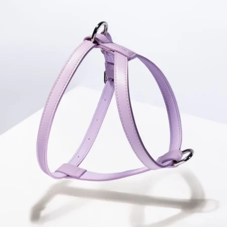 Harnais en cuir vegan Lilas