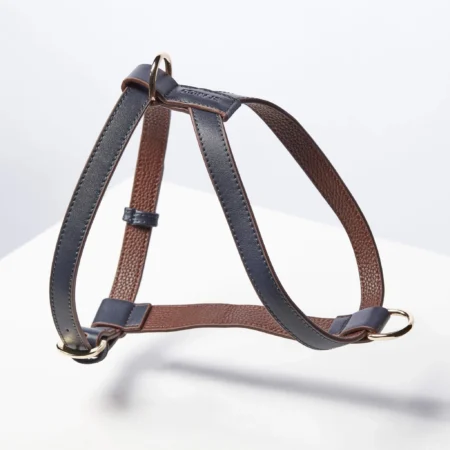 Harnais en cuir vegan Bleu marine