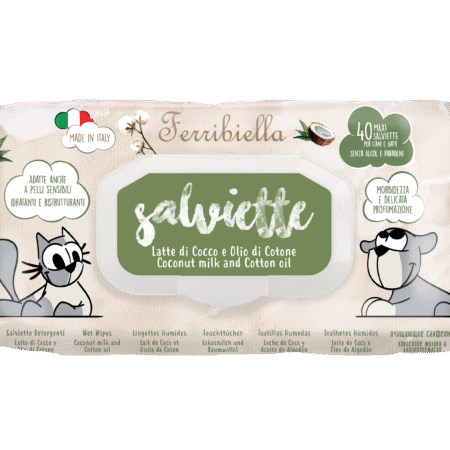Lingettes nettoyantes Lait de coco <br> & Huile de coton