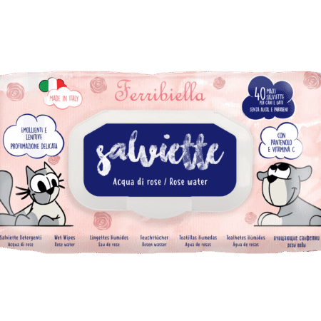 Lingettes nettoyantes Eau de rose