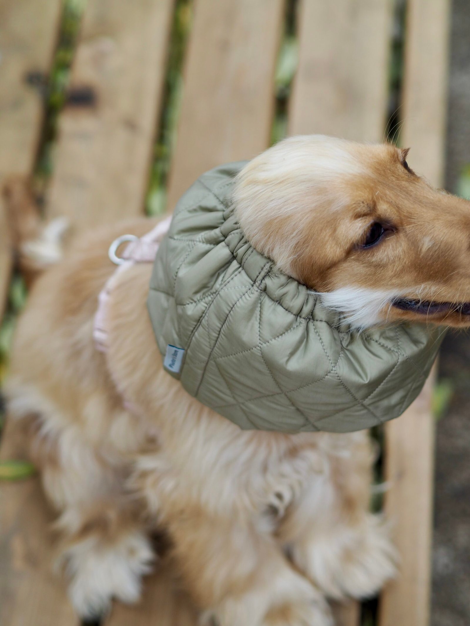 Snood doudoune réversible Kaki