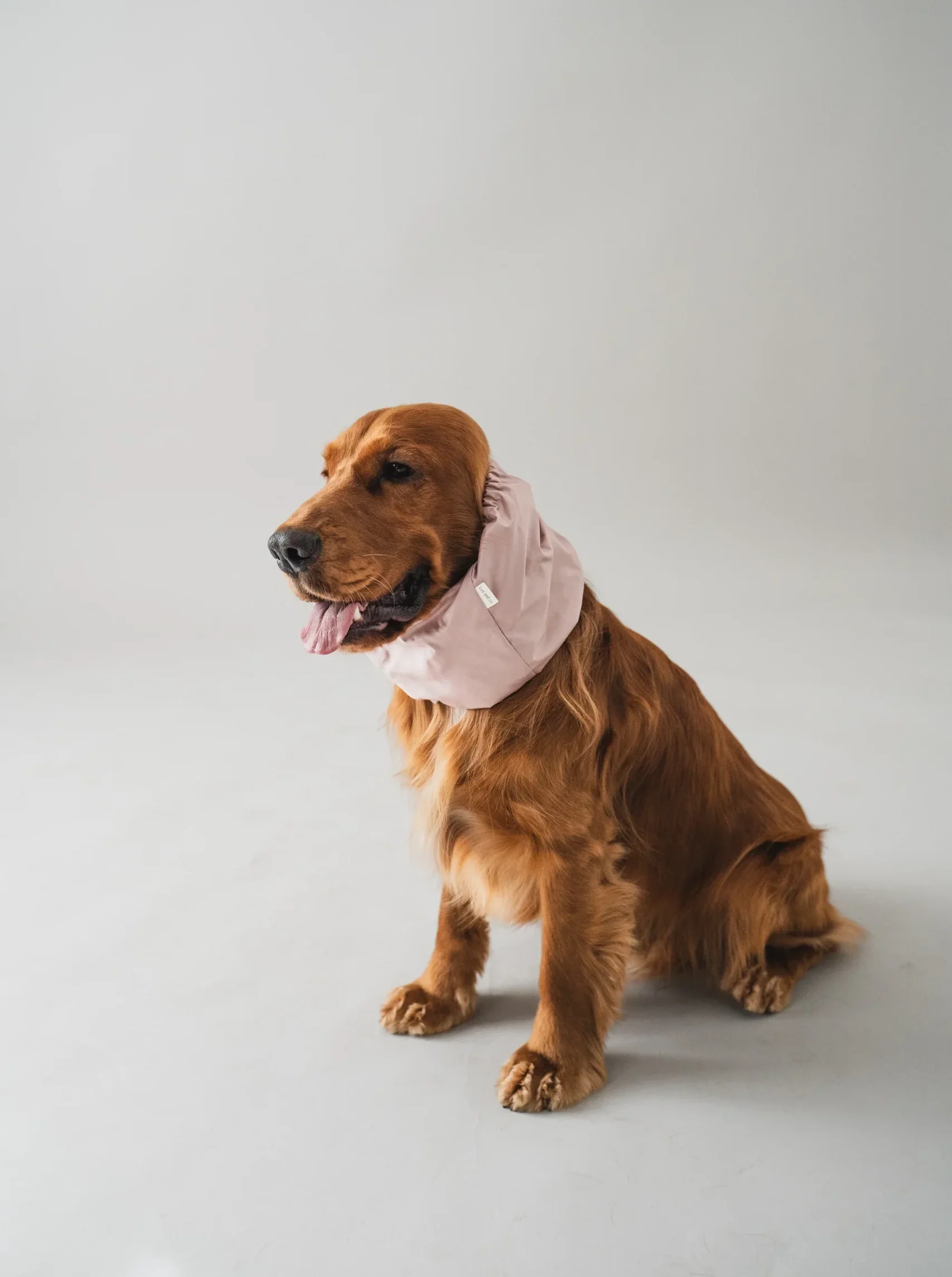 Snood imperméable rose