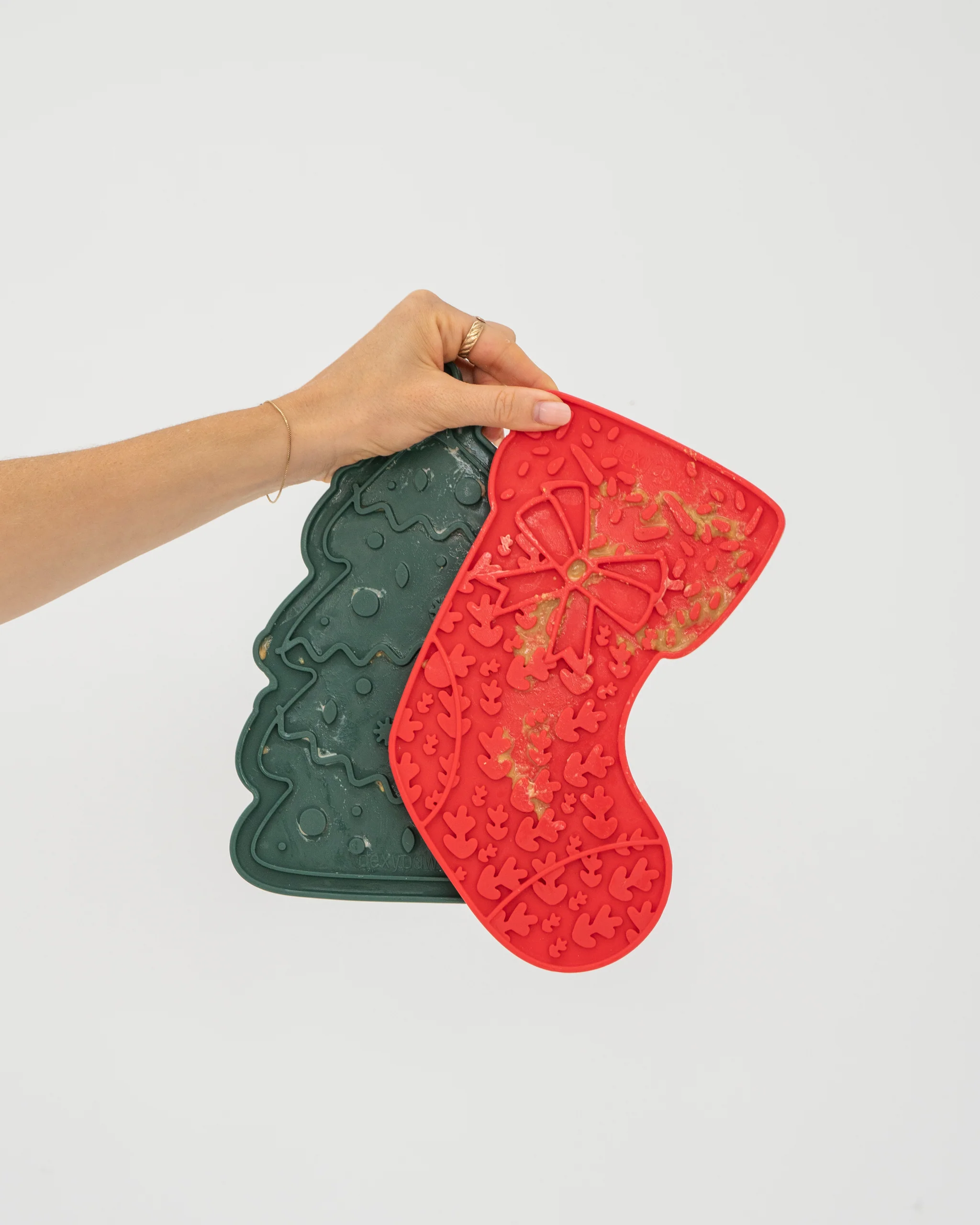 Tapis de léchage avec spatule <br> Sapin de Noël – Image 3