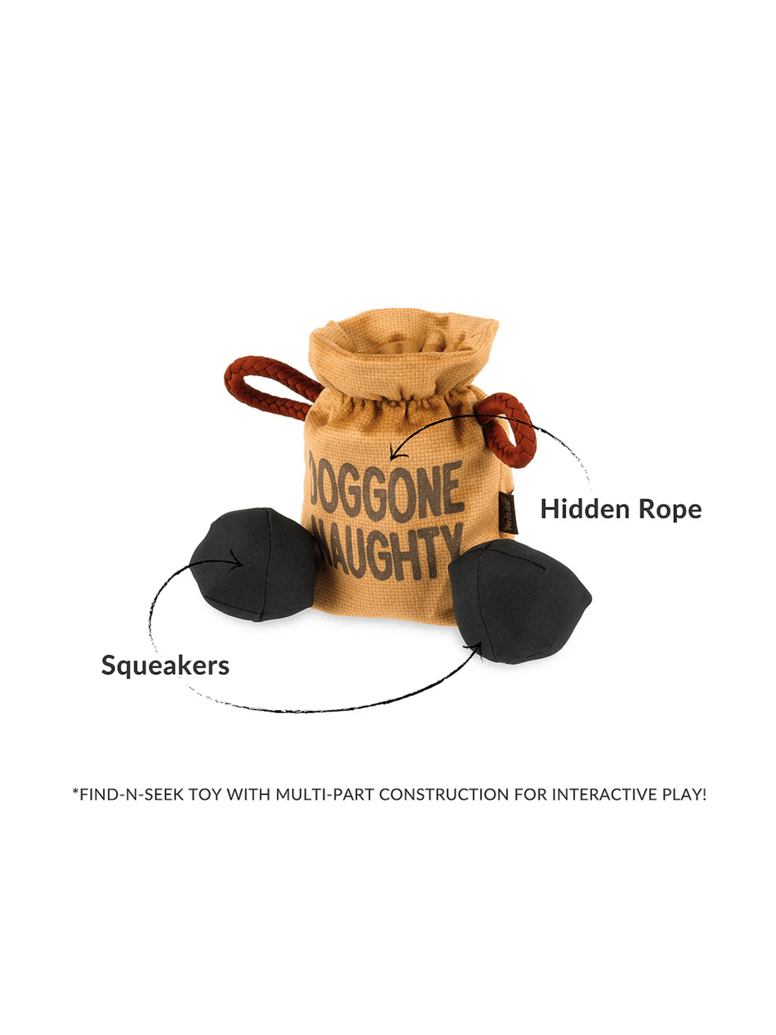 Peluche de fouille Sac de charbon de Noël – Image 2