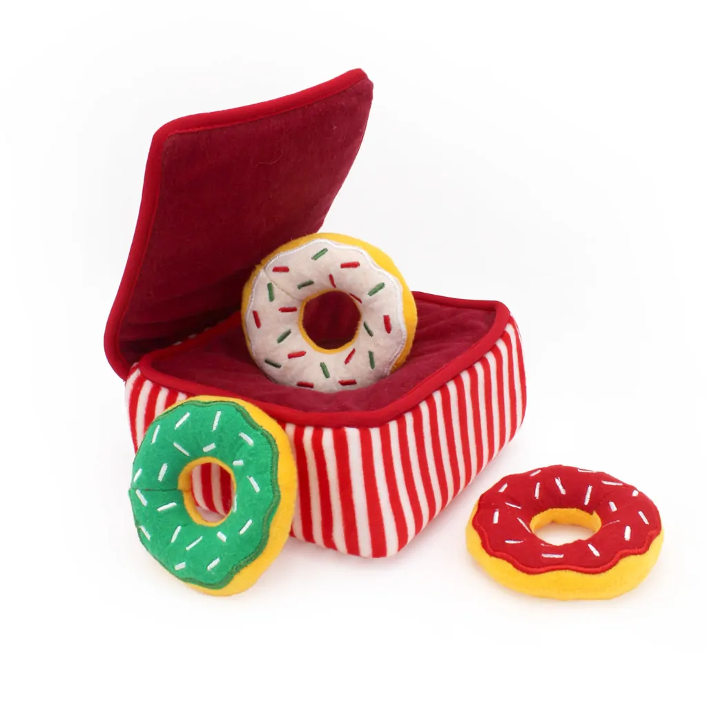 Peluche de fouille Boîte de donuts <br>- Édition de Noël – Image 2