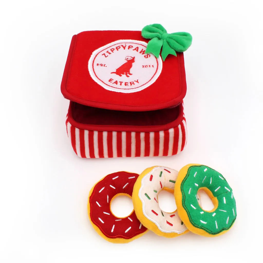 Peluche de fouille Boîte de donuts <br>- Édition de Noël – Image 3