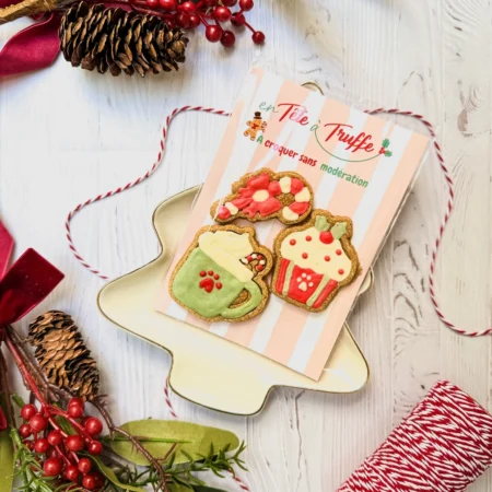 Trio de biscuits artisanaux glacés Woofement Gourmand