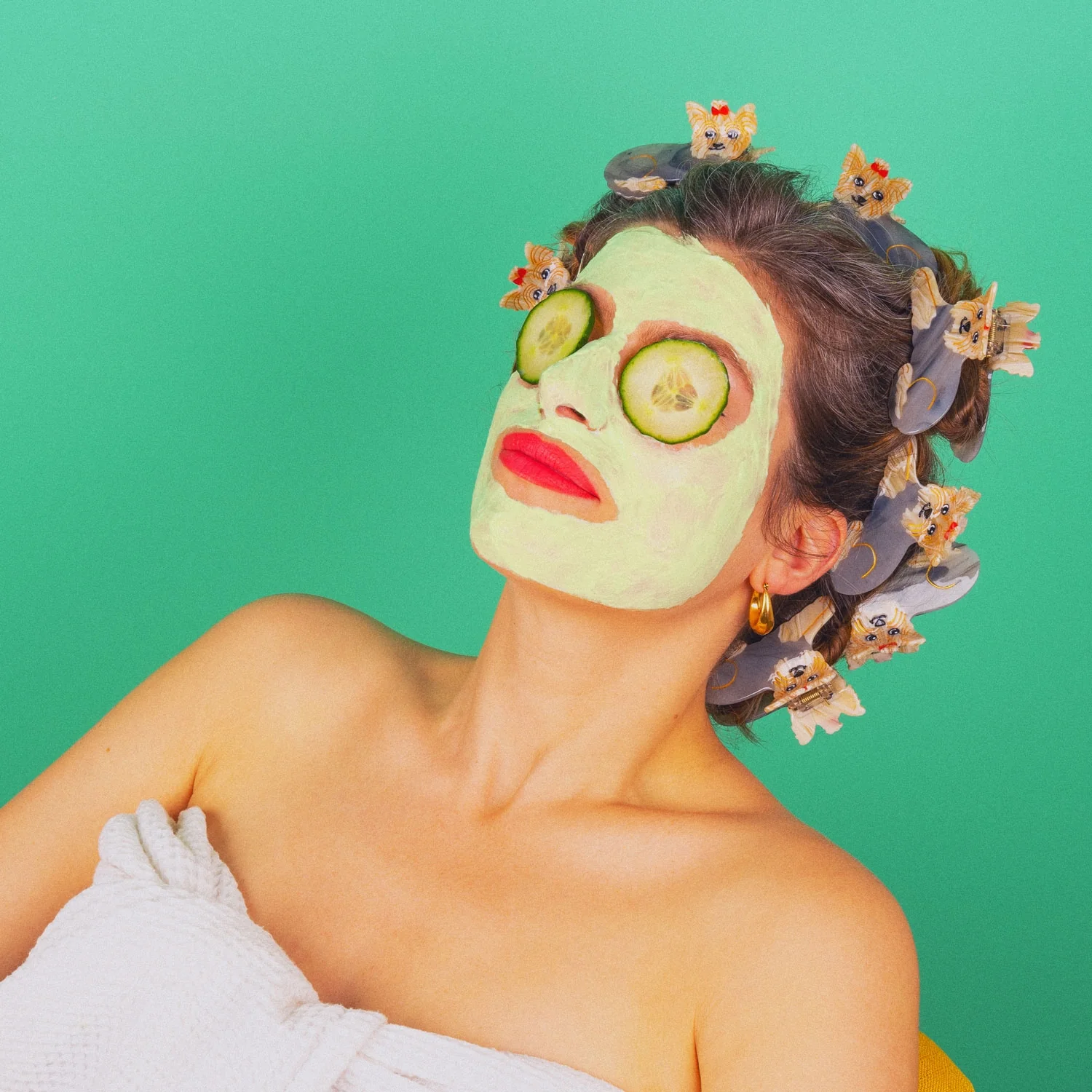 Pince à cheveux motif Yorkshire – Image 2