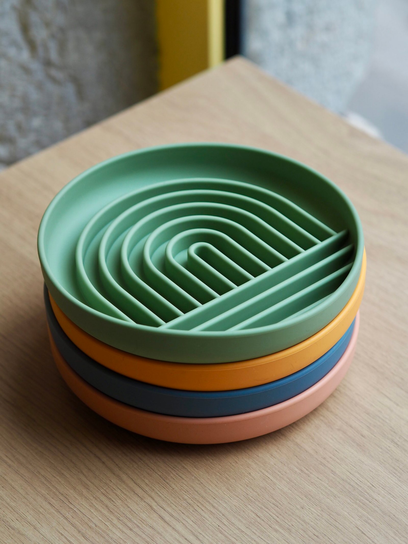 Tapis de léchage arc-en-ciel