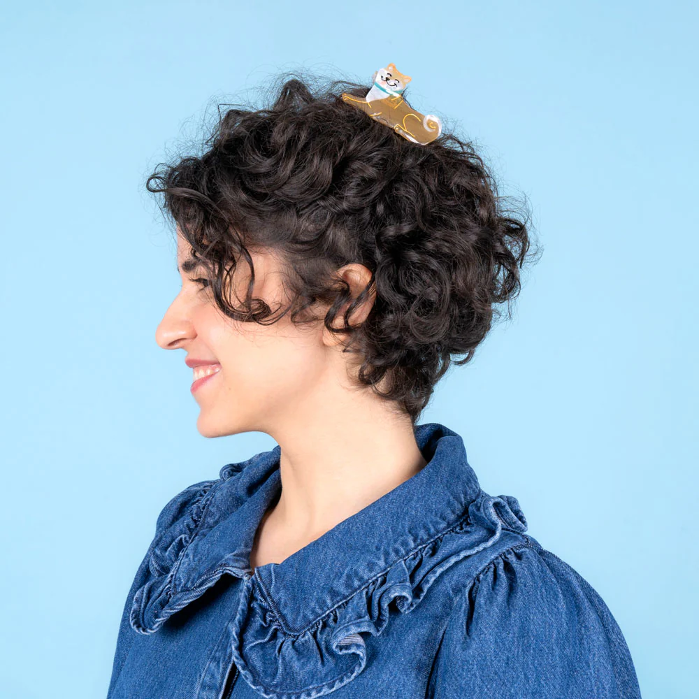 Pince à cheveux motif Shiba – Image 2