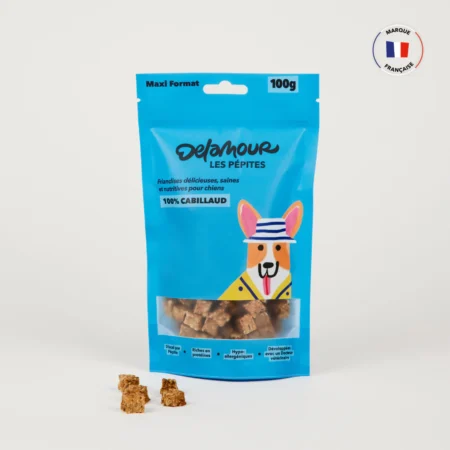 Friandises naturelles pour chien – Les Pépites au cabillaud (format recharge)