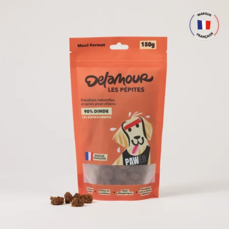 Friandises naturelles pour chien – Les Pépites à la dinde (format recharge)