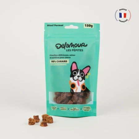 Friandises naturelles pour chien – Les Pépites au canard (format recharge)