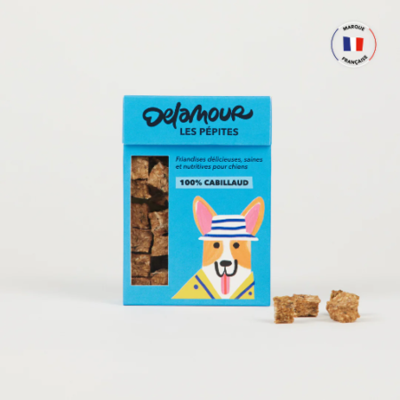 Friandises naturelles pour chien – Les Pépites au cabillaud (format nomade)