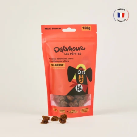Friandises naturelles pour chien – Les Pépites au bœuf (format recharge)