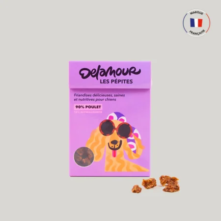 Friandises naturelles pour chien – Les Pépites au poulet (format nomade)