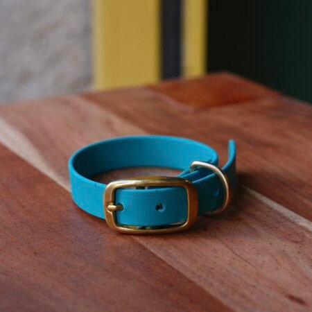 Collier en BioThane® turquoise
