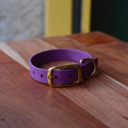 Collier en BioThane® violet