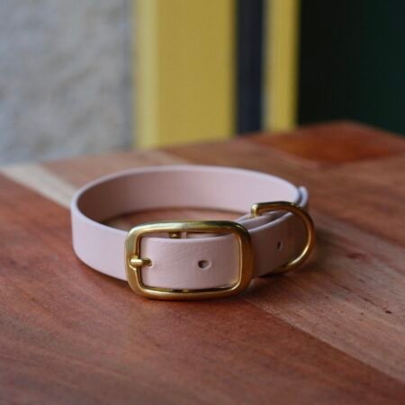 Collier en BioThane® rose clair