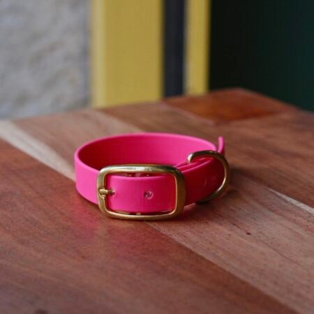 Collier en BioThane® fuschia