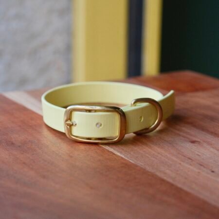 Collier en BioThane® jaune