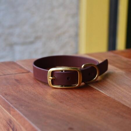 Collier en BioThane® chocolat