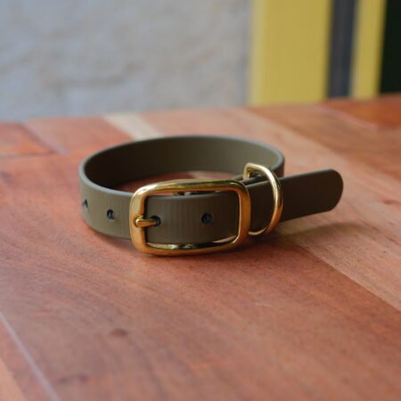 Collier en BioThane® kaki